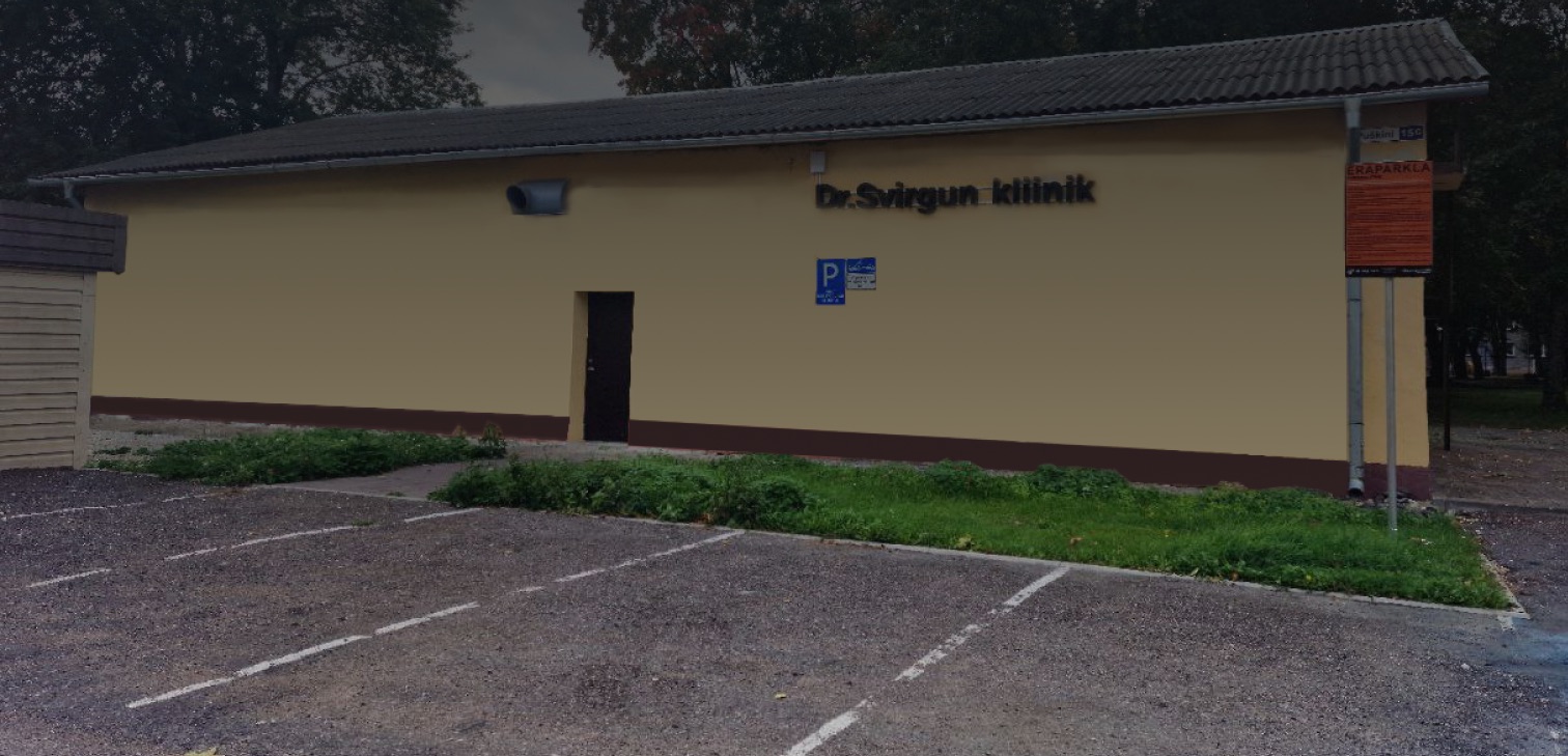 Dr.Svirgun kliiniku hoone ja parkla, Puškini 15C